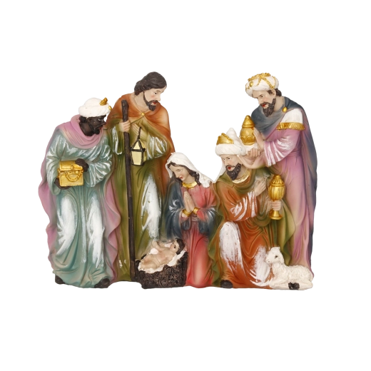 Nativity figurine – Birth of Jesus with the Three Kings 25.7 × 4.5 × 20 cm
