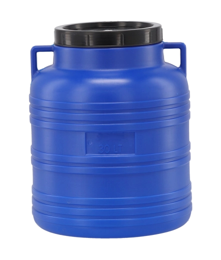 Plastic barrel 30 L with lid and handles for fermentation and food storage
