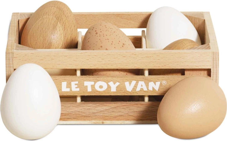 Wooden eggs in a crate Le Toy Van