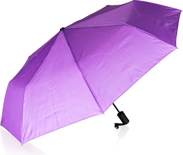 Folding Purple Umbrella 52 cm with Automatic Opening
