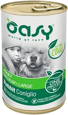 Oasy One Protein Adult Medium/Large küülikupasteet koertele 400 g