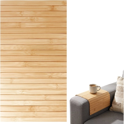 Bambusest rullitav aluslaud 44 × 24 cm