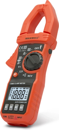 MAXWELL True RMS Digital Clamp Multimeter AC 600 A with LPF