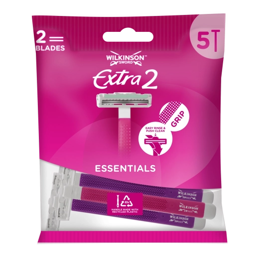 Naiste ühekordsed raseerijad WILKINSON Extra 2 Beauty, 5 tk