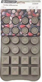 Silikoonvorm pralinee jaoks, 24 pesa, 14 × 23 cm