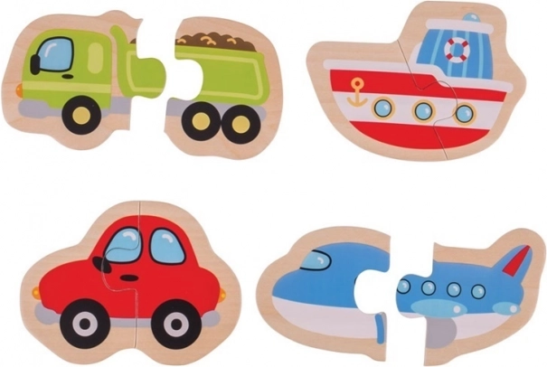 Puidust lihtsad pusled Transpordivahendid – BIGJIGS TOYS
