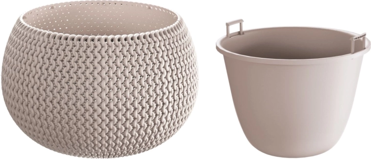 Lillepott Splofy Bowl sisuga 24 cm, mocca