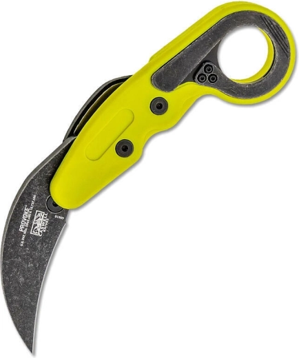 CRKT Provoke Zap tasku-karambit kinemaatilise avamisega, roheline