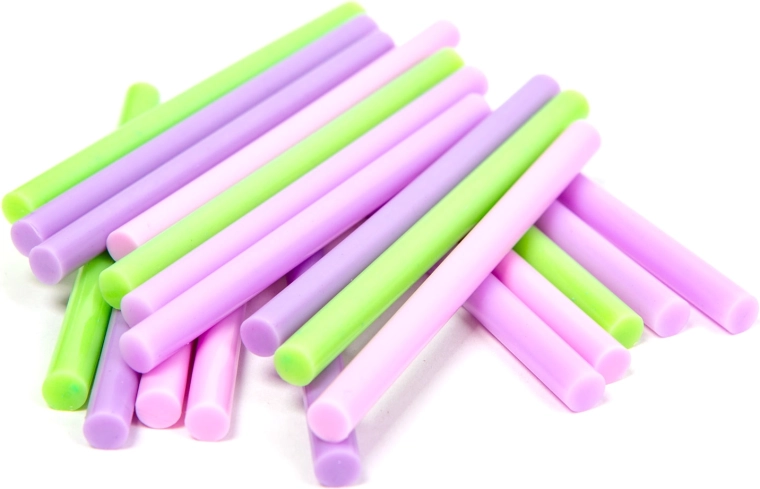 Colored hot glue sticks for glue gun 7 × 100 mm, macaron colors, 20 pcs