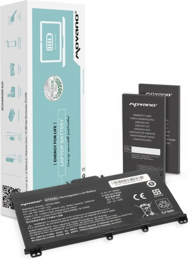 Movano aku HT03XL HP 240/250/255/256 G7 ja 340/348 G5 sülearvutitele (3400 mAh, 39 Wh)