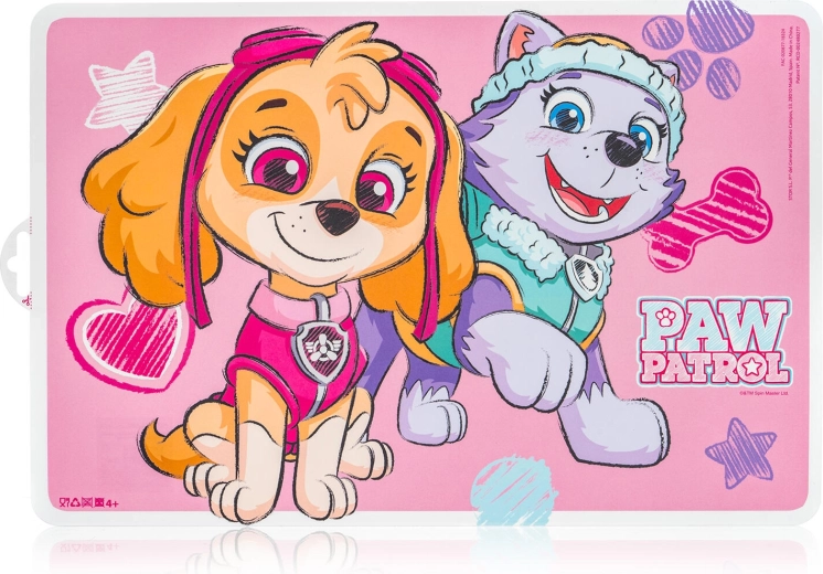 Plastic kids' placemat PAW PATROL Girl 43 × 28 cm