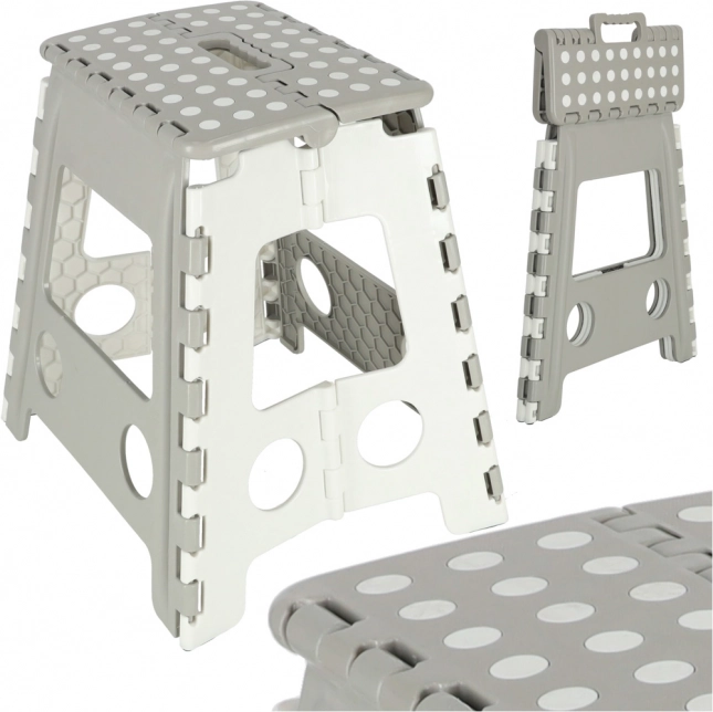 Kokkupandav libisemiskindel taburet 39 cm – helehall