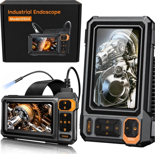Inspektsiooni endoskoopkaamera LCD 4,3" ekraani ja 8 LED-iga (IP67)