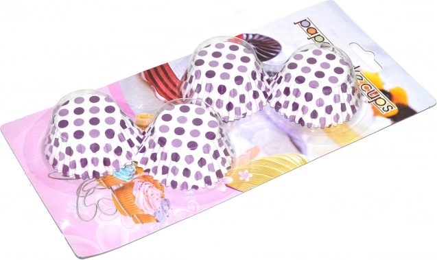 Värvilised küpsetustopsid muffinitele 4 cm, kõrgus 2 cm – 100 tk