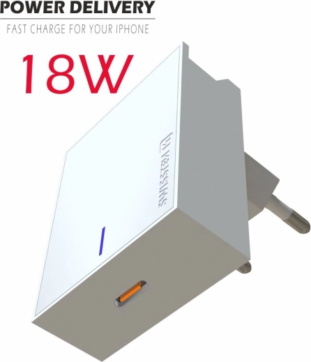 Swissten USB‑C 18W Power Delivery laadija