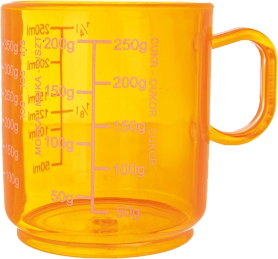 Plastist köögimõõdutops 250 ml, oranž