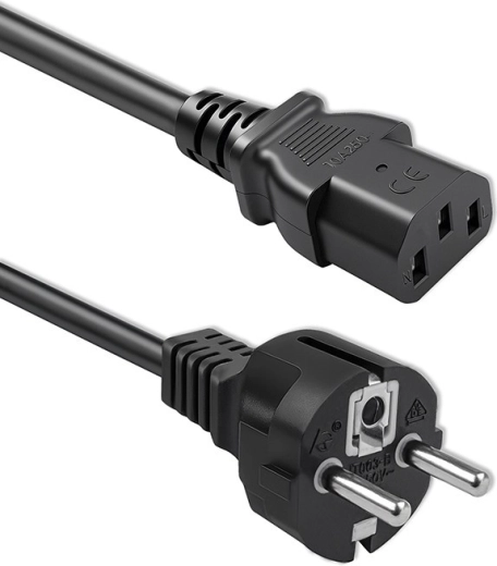 Qoltec toitekaabel Schuko (CEE 7/7) pistikust IEC C13-ni, 1,5 m, 3×0,75 mm², puhas vask