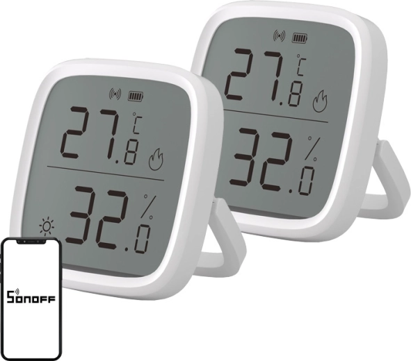 Sonoff ZigBee SNZB-02D temperatuuri- ja niiskusandur (2 tk)