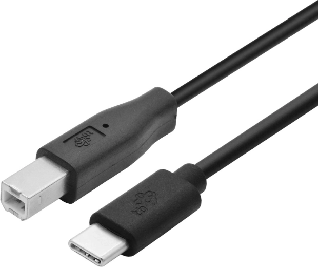 USB-C–USB-B printerikaabel 1,8 m must