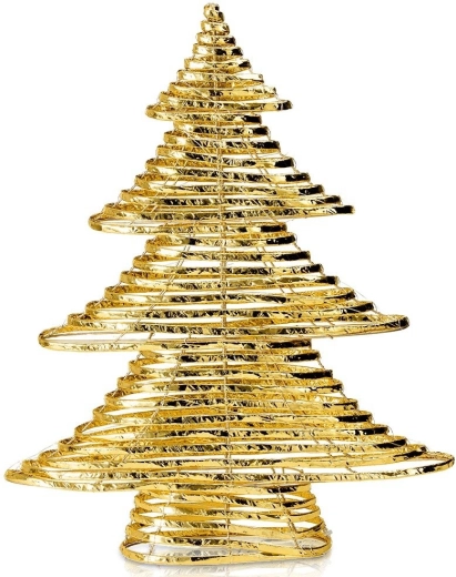 Kuldne helendav jõulupuu, 60 LED-i, 60 cm