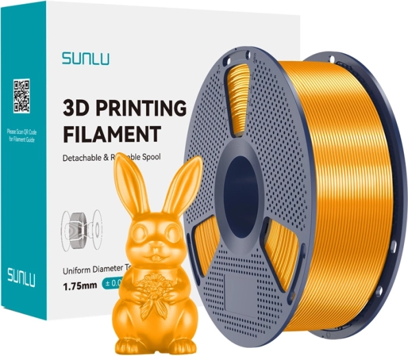 Filament Sunlu PLA+ siidist messingu toon