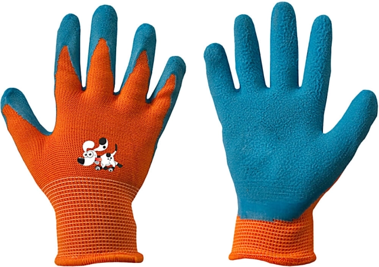 Vahtlateksist töökindad ORANGE, suurus 6