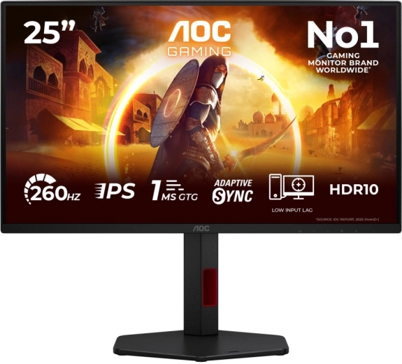 Mängumonitor AOC 25G4ZR 24,5" Fast IPS 260 Hz pivotiga