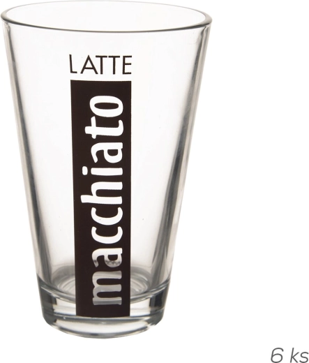 Latte macchiato klaasid 300 ml, 6 tk