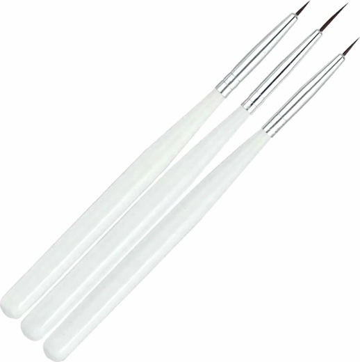Küünte kaunistamise pintslite komplekt – 3 tk