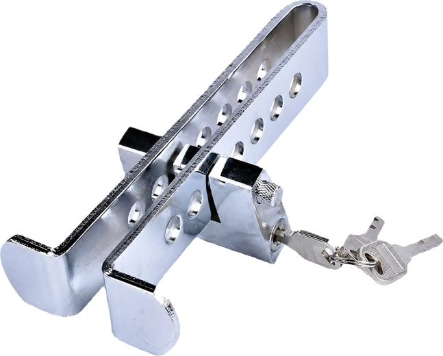 Steel anti-theft car pedal lock (clutch and brake)