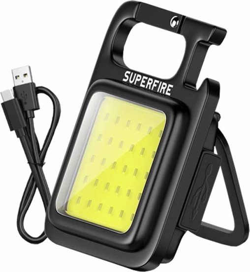 Töökoja taskulamp SUPERFIRE MX16 USB‑C ja 4 režiimiga
