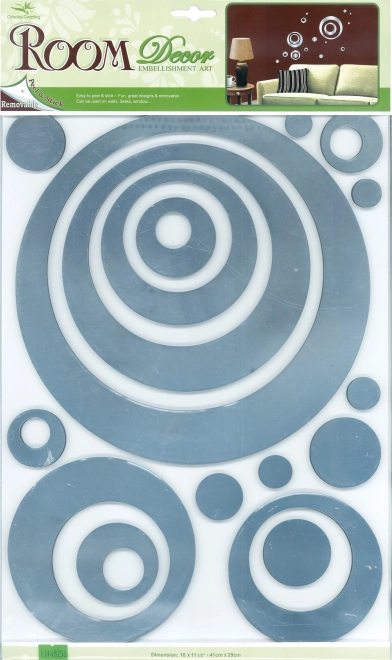 Hõbedased kleebitavad ringid Small Foot