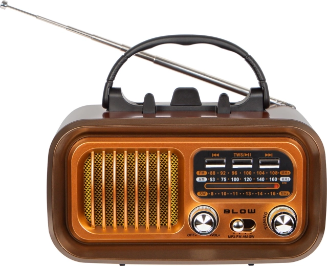 kaasaskantav retro AM/FM raadio päikeselaadimise ja Bluetoothiga