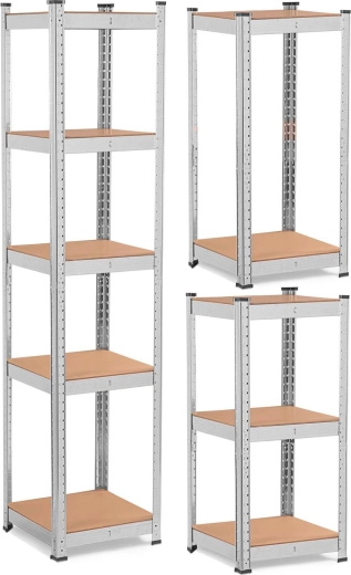 Metallist riiul HUMBERG 180 × 40 × 40 cm, 5 riiulit, kandevõime 500 kg