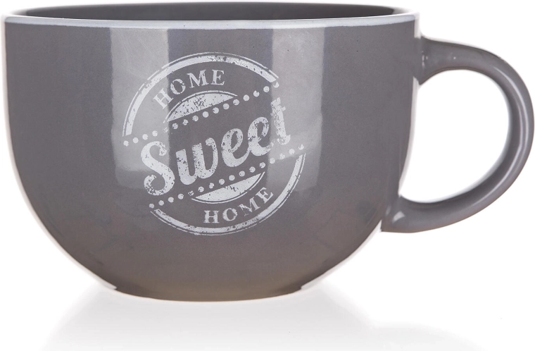 Keraamiline jumbo kruus Sweet Home 730 ml, hall