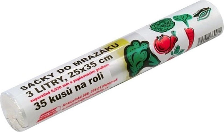 Külmutuskotid kirjeldusribaga 3 l, eriti tugevad (35 tk)