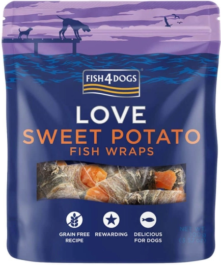Fish4Dogs koeramaiused kalast rullid bataadiga 100 g