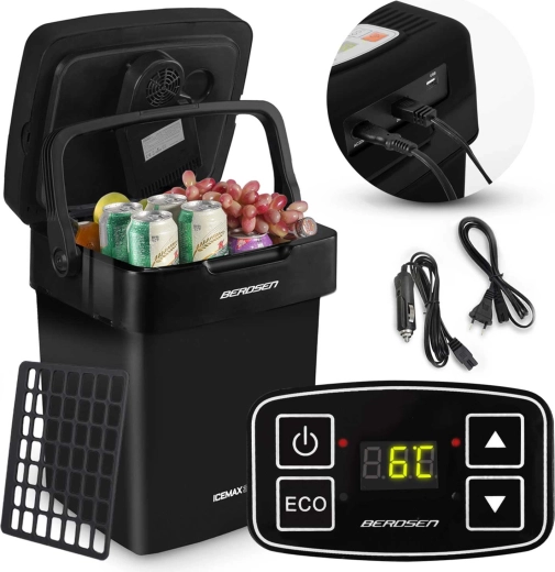 Kaasaskantav autokülmik BERDSEN ICEMAX 29 l ECO-režiimiga – must
