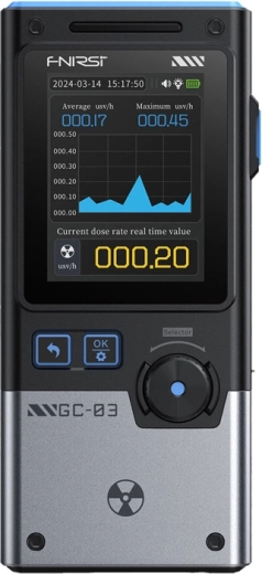 FNIRSI GC-03 BK multifunktsionaalne ioniseeriva kiirguse detektor