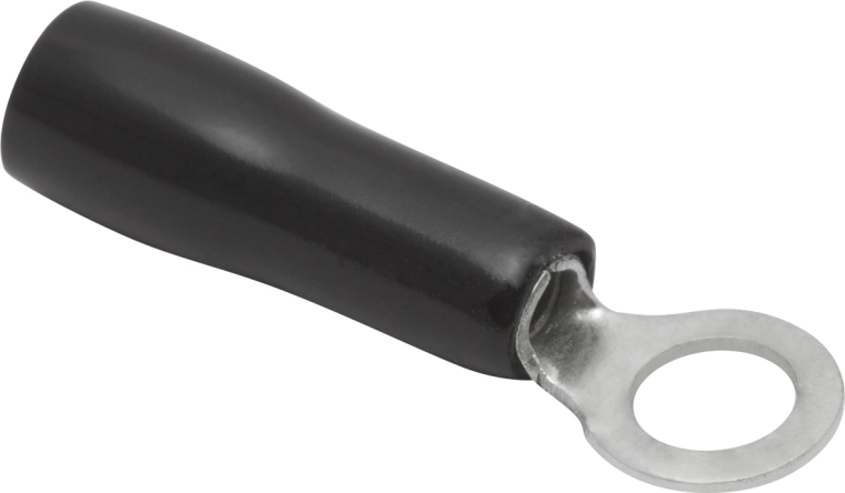 Insulated cable lug 4/2 mm black