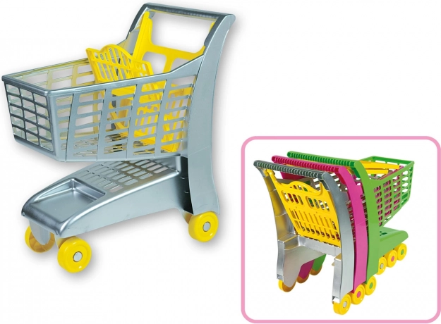 Hall ostukäru istmega