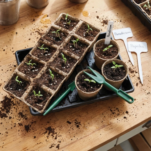 Seedling Growing Kit, 66 Pieces