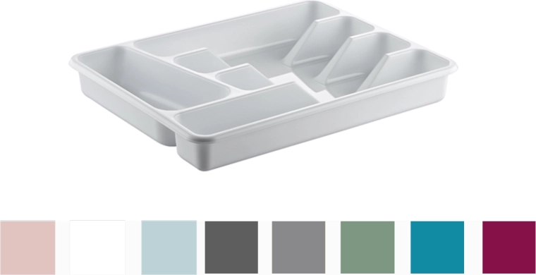 HOBBY LIFE plastic cutlery tray with 5 compartments