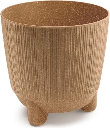 Ryfo N Eco Wood Flower Pot 16.8 cm Naturo Eco