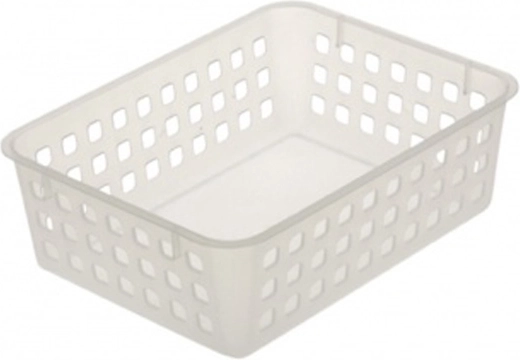 Plastist minikorv, läbipaistev, 18,3 × 14 × 6,2 cm