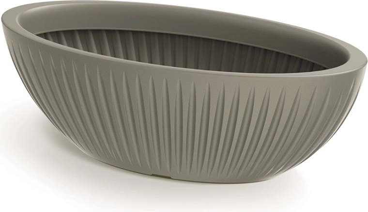 Lillepott Latia Oval 58 cm mocca