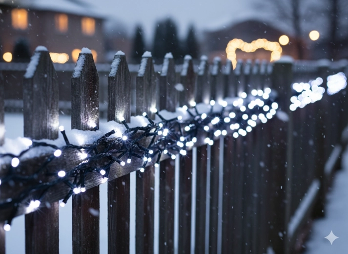 LED Christmas light string 1000 diodes cool white + cool flash 53 m (50 m lighted section), indoor/outdoor