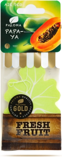 Paloma Gold Fresh Fruit Papaya riputatav õhuvärskendaja autosse