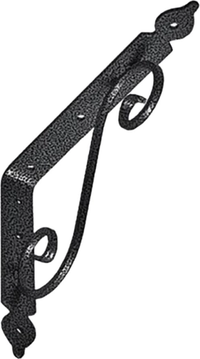 Konsoolkandur riiulile 240 × 190 mm, must
