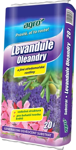 Substraat lavendlile ja Vahemere taimedele 20 l Agro